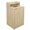 Flash Furniture Dell Receptacle Enclosure for 32 Gallon Trash Cans w/8-in Drop Hole and Upper Tray Shelf in Oak GC-M-196-OAK-GG - alternate 1